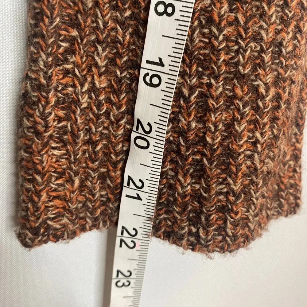 Express Merino Wool Sweater Long Bell Sleeve Ribbed Waist Size S